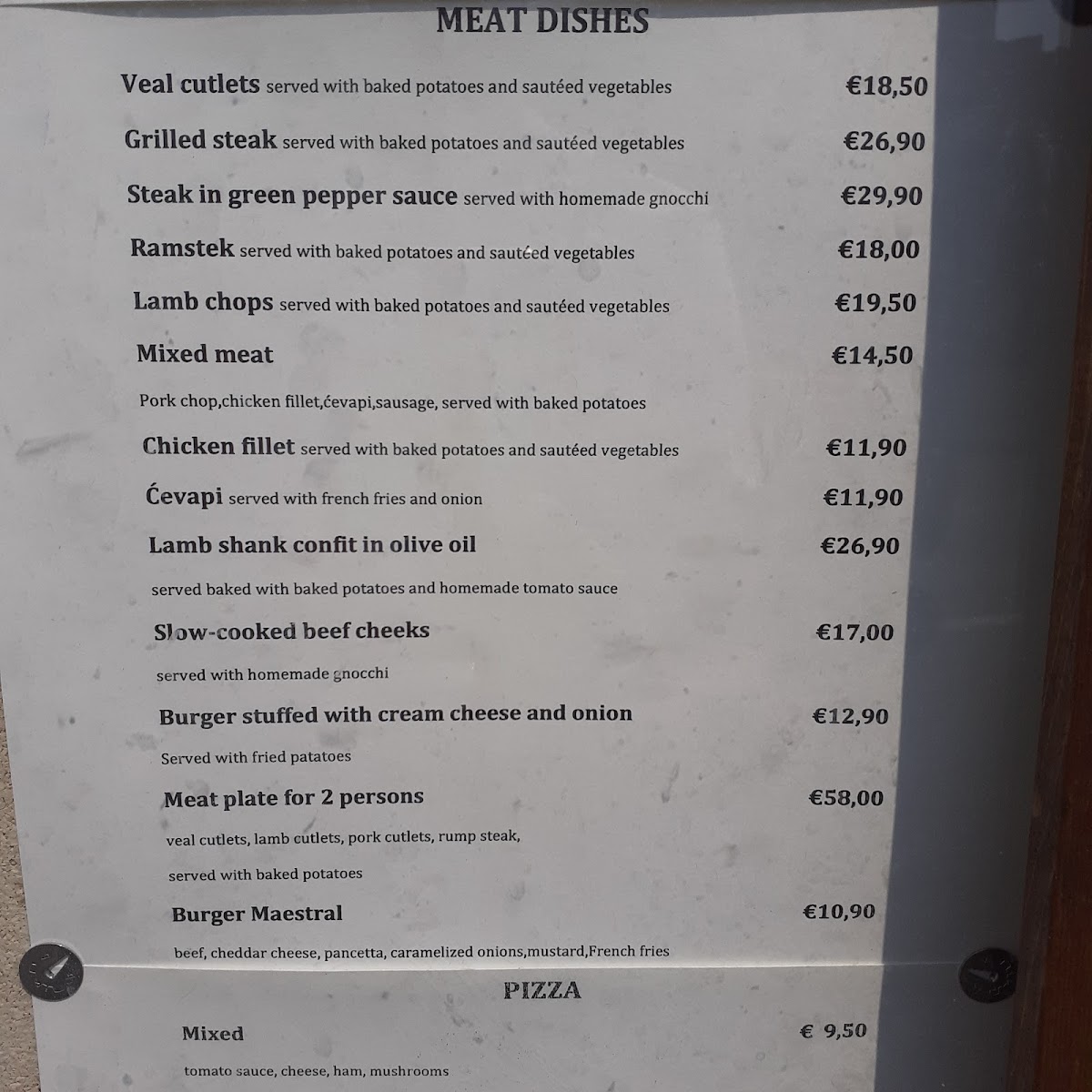 Maestral Restaurant Menu - Image 2