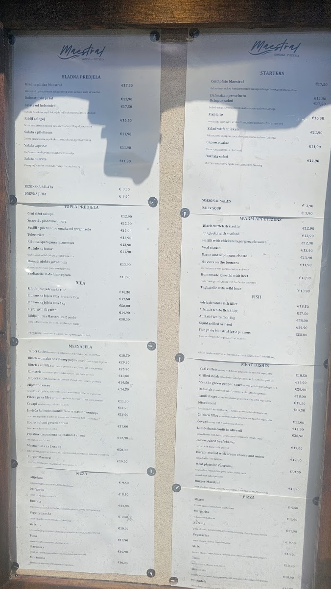 Maestral Restaurant Menu - Image 5